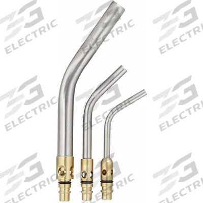 UNIWELD Quick Connect LP Tip Set: Swirl Flame, External Lighter - Uniweld Extended-Reach Hose Torch Tips