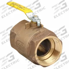 APOLLO Manual Two-Way Ball Valve: 3 in, Bronze, Straight, FNPT x FNPT, 600 psi Max. Pressure (CWP) (MPN 8010001). Key specifications — Brand: APOLLO; Handle: Lever.