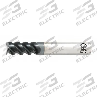 OSG Square End Mill: Carbide, TiAlN Coated, 3 Flute, 1/8" Mill Dia, 1/2" LOC - Carbide Square End Mills for Stainless Steel & Super Alloys