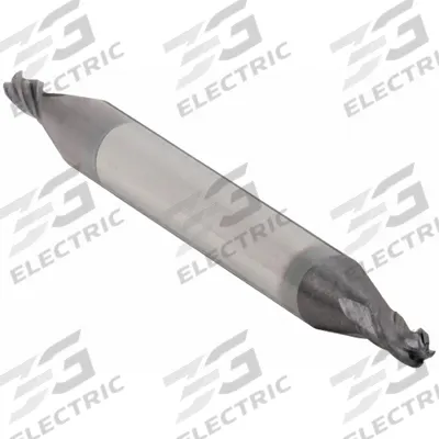 APPROVED VENDOR Ball End Mill: Carbide, AlTiN Coated, Double End, 4 Flute, 3/32" Mill Dia - Double-End Carbide Ball End Mills
