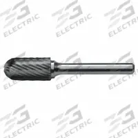 CLE-LINE Carbide Bur: Ball-Nosed Cylinder, SC-6, Single Cut, 5/8" x 1" Head, 1/4" Shank (MPN C10021). Key specifications — Trade Number: SC-6; Brand: CLE-LINE.