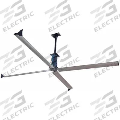 SKYBLADE Ceiling Fan: 24 ft Blade Dia, Variable Speeds, 230V AC, Single Phase, Black - Industrial HVLS Ceiling Fans