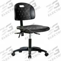 Ergonomic Chair: Polyurethane, Armless, Ht Range 17 1/4 in to 22 1/2 in, 18 in Seat Wd, 5 Casters (MPN BR-HPDHCH-RG-T1-A0-RC-BLK). Key specifications — Foot Support: No; Back Tilt Backward: 13.5°; Back Tilt Forward: 10.5°; Base Material: Nylon; Brand: APPROVED VENDOR; Product Type: Ergonomic Chair; ESD-Safe: Not ESD Safe; Seat Tilt Backward: 3°.