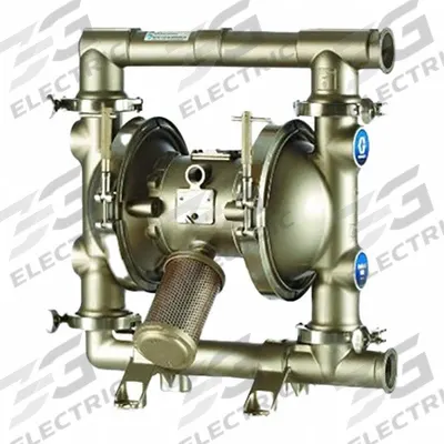 GRACO Food Grade AODD Pump: Stainless Steel, 2 in, Tri-Clamp, 100 gpm - FDA-Compliant AODD Pumps