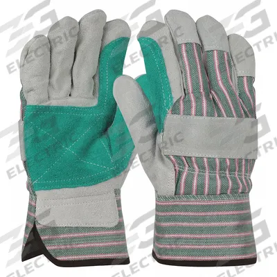 PIP Leather Gloves: L ( 9 ), Cowhide, Premium, Glove, Full Finger, Safety Cuff - Work Gloves