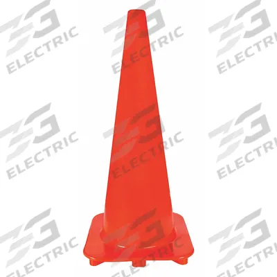 APPROVED VENDOR Traffic Cone: MUTCD/NCHRP-350, 28 in Cone Ht, Orange, Non-Reflective, PVC - Traffic Cones for Roadway Use