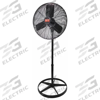 Dayton Freestanding Fan: 24 in Blade Dia, 3 Speeds, 1/4 hp Motor HP, Oscillating - Standard Industrial Pedestal Fans