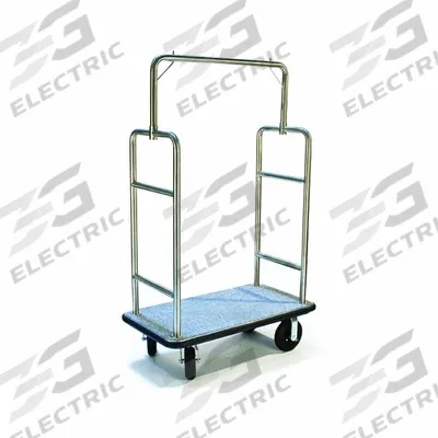 CSL Bellman Cart: 1 1/2 in Frame Dia, 44 in Overall Lg, 24 in Overall Dp, 72 in Overall Ht - Standard Bellman Carts