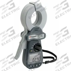 MEGGER Clamp On Earth Resistance Tester: 0.05 ohm to 1,500 ohm, CAT IV 600V, IP30, Digital, 3 A (MPN DET14C). Key specifications — IP Rating: IP30; Brand: MEGGER.