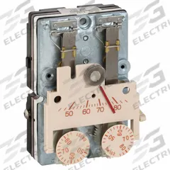 SIEMENS Pneumatic Thermostat: 45° to 85°F (Day/Night), 2 Pipes, High Volume Pipes/Air Flow Output (MPN 192-204). Key specifications — Pneumatic Thermostat Type: Day/Night; Temperature Control Range: 45° to 85°F (Day/Night); Number of Pipes/Air Flow Output: 2 Pipes, High Volume; Thermostat Action: Direct - 18 psig (Day), Direct - 25 psig (Night); Mounting Direction/Includes Cover: Vertical, No; Brand: SIEMENS.