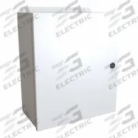 HAMMOND Electrical Enclosure: Steel, 14 in x 12 in x 6 in, NEMA 12/13/3R/4, w/Panel, Solid Cover (MPN EJ14126LG). Key specifications — Closure Method: Latches; Brand: HAMMOND; Knockouts: Not Included.