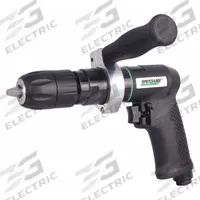 SPEEDAIRE Air-Powered Drill: 1/2 in Chuck, Medium Duty, 800 RPM, 0.5 hp, Keyless, Reversible (MPN 21AA76). Key specifications — attr1320790: SPEEDAIRE.