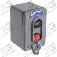 SQUARE D Control Station: 0 Pilot Lights, 1NO/1NC, Start/Stop, No Operator, (2) Momentary (MPN 9001BW241). Key specifications — Brand: SQUARE D; Operator Legend: Start/Stop; Operator Color: Black; Operator Configuration Type: No Operator.