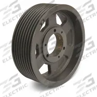 APPROVED VENDOR V-Belt Pulley: 5V1600, 8 Groove, 16 in OD, Bushed Bore, F, For 5V/5VX Belt Section (MPN 5V1608). Key specifications — Pulley Industry Number: 5V1600; Pitch Diameter: 16 in (5V); For Belt Section (broad, with similar types): 5V or 5VX.