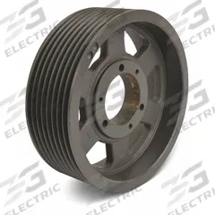 APPROVED VENDOR V-Belt Pulley: 5V1600, 8 Groove, 16 in OD, Bushed Bore, F, For 5V/5VX Belt Section (MPN 5V1608). Key specifications — Pulley Industry Number: 5V1600; Pitch Diameter: 16 in (5V); For Belt Section (broad, with similar types): 5V or 5VX.
