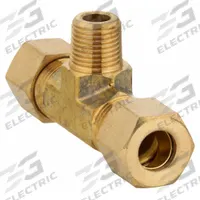 APPROVED VENDOR Compression Tee Fitting: 1/4 in OD x 1/4 in OD x 1/4 in Pipe Fitting Size, Brass (MPN 700072-0404). Key specifications — Brand: APPROVED VENDOR.