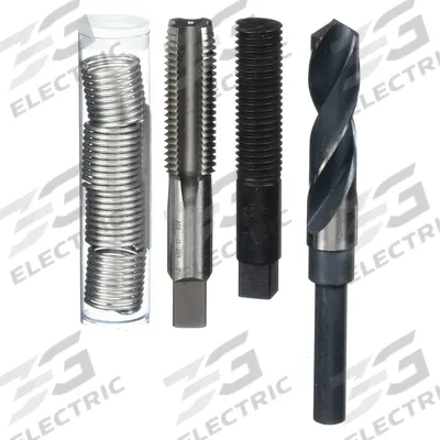 HELI-COIL Thread Repair Kit: Tanged Tang Style, Free-Running, 1 1/4"-7 Thread Size - Insert & Tool Kits