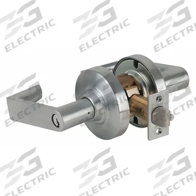 SCHLAGE Door Lockset: Storeroom Lever Locksets, Chrome - Electric Lever Locksets
