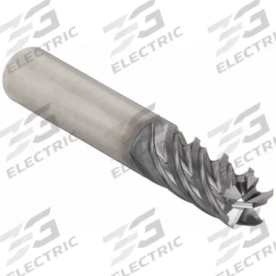 CLEVELAND Square End Mill: Carbide, TiAlN Coated, 5 Flute, 7/16" Mill Dia, 1" LOC - Fast-Cutting Carbide Square End Mills for Stainless Steel & Super Alloys