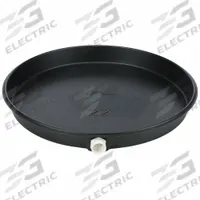 APPROVED VENDOR Water Heater Pan: Plastic, 24 in OD, 22 in ID (MPN 3VU59). Key specifications — For Heater Power Type: Electric; Includes: Lock Nut; Brand: APPROVED VENDOR; Manufacturer Part Number: 3VU59.