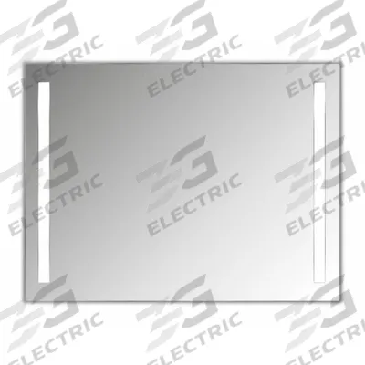 WINGITS Bathroom Mirror: Rectangular, Glass, 36 in Overall Ht, 48 in Overall Wd - Lighted Vanity Bathroom Mirrors