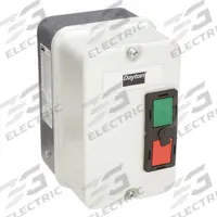 Motor Starter Enclosure: 4 Rated NEMA Enclosure, Compatible with Dayton IEC Contactors (MPN 6FZJ4). Key specifications — Brand: DAYTON; Compatible with Series: Dayton IEC Contactors; Starter Style: IEC.