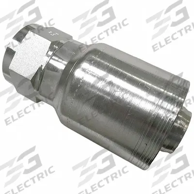 AEROQUIP Hydraulic Crimp Fitting: Carbon Steel, Straight, -20 For Hose Dash Size - Aeroquip Crimp Hydraulic Hose Fittings with JIC Connection