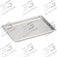 CHICAGO METALLIC Sheet Pan: Sheet Pan Pan, One Quarter Sheet Pan Size, Aluminum, Glazed, Solid (MPN 40455). Key specifications — Bead Closure: Closed Bead; Coating: Glazed; Pan Style: Sheet Pan; Perforation: Solid; Brand: CHICAGO METALLIC; Color: Silver; Material: Aluminum; NSF Certified: No.