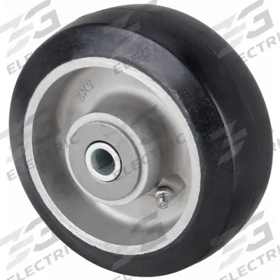 APPROVED VENDOR Caster Wheel: 5 in Wheel Dia., 2 in Wheel Wd, Rubber, 350 lb Load Rating - Rubber Tread on Aluminum Core Wheels