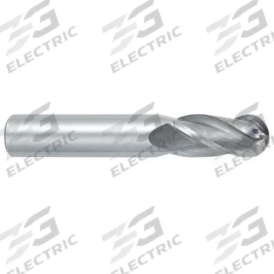 OSG Ball End Mill: Carbide, TiAlN Coated, 4 Flute, 1 mm Mill Dia, 3 mm LOC - General Purpose Carbide Ball End Mills