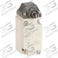 OMRON Plug-In Limit Switch: Roller Arm Plunger, Metallic, Momentary, Plug-In, D4A, Screw Terminals (MPN D4A1101N). Key specifications — Brand: OMRON; Manufacturer Part Number: D4A1101N; Action: Momentary; Actuator Style: Roller Lever Plunger; Differential Travel: 4°; Overtravel: 70°; Pretravel: 12°; Series: D4A.