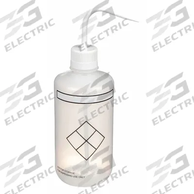 APPROVED VENDOR Wash Bottle: 1 L, Write-On, White, Narrow, Std Spout Spout, White - Narrow Mouthed Standard Spout Wash Bottles