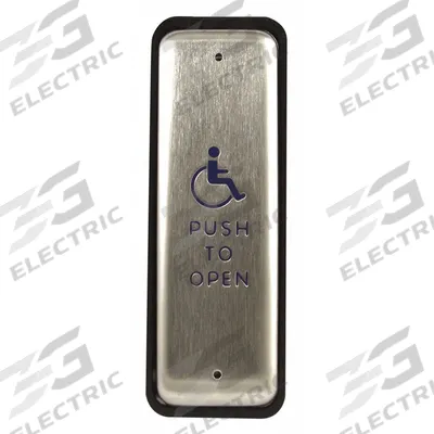 BEA Exit Push Button: 4 3/4 in Ht, 5/8 in Dp, 1 1/2 in Wd, ADA Compliant - Push-to-Exit Buttons