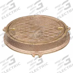 JAY R. SMITH MFG. CO Floor Cleanout: 5 1/2 in Overall Dia, 3/4 in Overall Ht, Nickel Bronze, Bronze (MPN 4810-04PB). Key specifications — Color: Bronze; Resistance Properties: Corrosion-Resistant; Brand: JAY R. SMITH MFG. CO; Finish: Polished Bronze; Includes: Frame with Anchor Lugs.