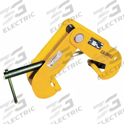 CALDWELL Beam Lifting Clamp: Beam Flange Clamp, Steel, 12 in Max Jaw Opening - Beam Lifting Clamps