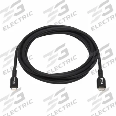 EATON TRIPP LITE Usb Cable: Type C End 1, Lightning End 2, Black, 9.8 ft Lg - Standard USB & Lightning Cables