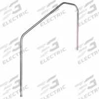 SPECTRUM Stair Rail: 18 in Setback, Dia 1.9 in, 0.145 in Thick, Fixed Legs, 66 in Ht, 60 in Wd, 304L (MPN 35011-60-.145). Key specifications — attr997232: SPECTRUM; attr997219: Silver; attr997224: Stainless Steel; attr997229: Stair Rail; attr1011527: ADA Compliant; attr1011531: Electropolished; attr1011535: Fixed Legs; attr1011536: 304L.