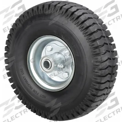 APPROVED VENDOR Solid Wheel: 10 3/16 in Wheel Dia., 3 in Wheel Wd, Rubber, 390 lb Load Capacity - Flat-Free Solid Rubber Wheels