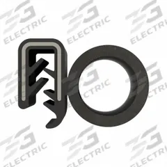 FAIRCHILD Trim Seal: Side Bulb, 10 ft Overall Lg, Rubber Outer, Sponge Bulb, 5/8 in Leg Lg, Side (MPN 1616-10). Key specifications — Bulb Material: Sponge; Bulb Location: Side; Brand: FAIRCHILD; Color: Black; Outer Material: Rubber; Profile Shape: Side Bulb.