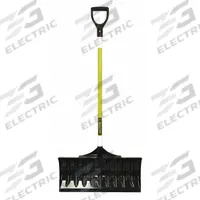 APPROVED VENDOR Snow Pusher: Polycarbonate, 10 3/4 in Blade Lg, 24 in Blade Wd, 0.15 in Gauge (MPN 96858GRA). Key specifications — Brand: APPROVED VENDOR; Handle Grip: D Grip.