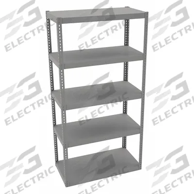 TENNSCO Boltless Shelving: Standalone, Extra-Heavy-Duty, 48 in x 24 in, 96 in Overall Ht - Extra-Heavy-Duty Solid Steel Decking Boltless Shelving