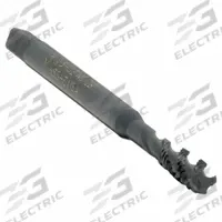 CLEVELAND Spiral Flute Tap: #8-32 UNC, 2B, 3 Flute, Semi-Bottoming Chamfer, Black Oxide Cobalt (MPN C98108)