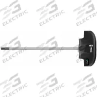 WERA Torx Key: 2 Tips, Torx, Std End, T20 Tip Size, Short, Alloy Steel, Chrome, 4 in Long Arm Lg (MPN 05023373001). Key specifications — attr1205415: WERA; attr1205419: Chrome.