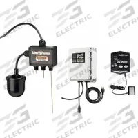 LIBERTY PUMPS Oiltector(R) Pump Control and Alarm: Simplex, Single Phase, 230V AC, 15 A, Plastic, 1 (MPN OTC-230). Key specifications — Current: 15 A; Rated Voltage: 230V AC; Alert Output: Visual; Intrinsic Safety: Not Specified Intrinsically Safe; Includes Reversing: Non-Reversing; Dosing Schedule: Demand Dose; Brand: LIBERTY PUMPS.