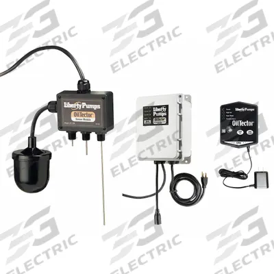 LIBERTY PUMPS Oiltector(R) Pump Control and Alarm: Simplex, Single Phase, 230V AC, 15 A - Elevator Sump Pump Control Panels