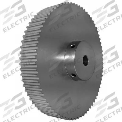 Dayton Timing Pulley: Modified Curvilinear, Fixed, For GT Timing Belt Section - GT Section Fixed-Bore Timing Pulleys with Hub