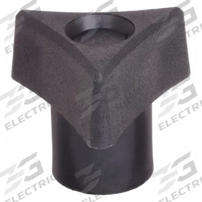 INNOVATIVE COMPONENTS Hand Knob: 3 Point, Plastic w/ Steel Thread, 3/8"-16 Thread - 3-Arm Knobs with Threaded Through-Hole