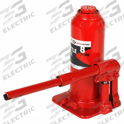 AMERICAN FORGE & FOUNDRY Bottle Jack: Steel, Mechanical, 8 ton Load Capacity - High-Clearance Bottle Jacks