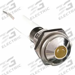 APPROVED VENDOR Raised Panel Light: 6 mm Panel Mounting Hole Dia, LED, Yellow, Raised Head, M06 (MPN 24M021). Key specifications — Brand: APPROVED VENDOR; Electrical Connection: Lead for Soldering.