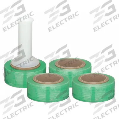 APPROVED VENDOR Stretch Wrap Film: 60 ga Gauge, 2 in Overall Wd, 1,000 ft Overall Lg, 1-Side - Reusable Handle Stretch Wrap